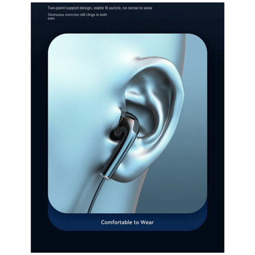 2X Neck Type Headset Stereo Noise Reduction Universal Sport Ear Headset Mic Wireless 2