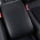 2X Car Leather Center Console  Box Pad Armrest Cover Protective Cover for  MK2 2016 2017 2018 Black 4