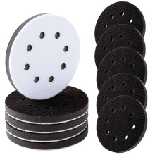 20Er Pack Soft Density Interface Pads 5 Zoll 8 Löcher Klettverschluss Schwammkissen Buffer Backing Pad Foam Interface Pads