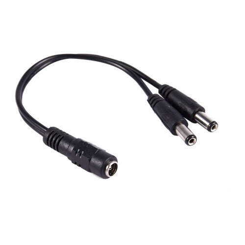 6pcs 5.5x2.1mm 1 to 2 M/F  Power Splitter Cable for Security CCTV Camera 1