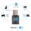 3X USB Wifi -Compatible Adapter V4.2 Wireless Network Card Wifi Antenna Transmitter PC Lan Internet Receiver 2