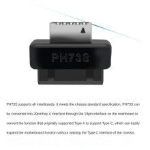 2X USB Front Panel Adapter USB3.0 19PIN/20Pin to Type-E Female Adapter Internal Vertical Connector