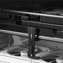 2X Supporto GPU Telaio Supporto GPU Regolabile per Evitare Cedimenti Staffa di Supporto Scheda Video per Chassis Posizione Ventola da 12 cm Nero