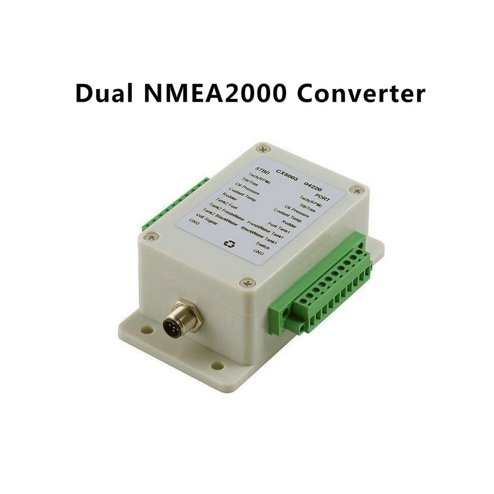 2X Dual Channel Nmea2000 Converter N2k 0-190 Ohm To 18 Sensors Marine Boat Yacht Cx5003 6031068235503