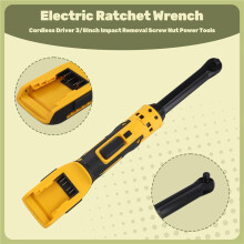 2X Extended Electric Ratchet Wrench Cordless Driver 3/8Inch Impact Removal Screw Nut Power Tools for  18V 20V