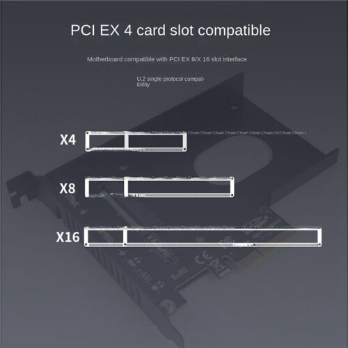 5X U2x4 Pcie 4.0 X4 U.2 Adapter Card SFF-8639 U.2 Computer Hardware Accessories PM983 2