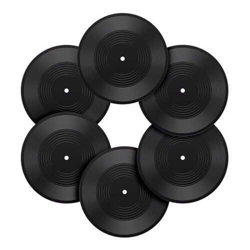 12 Discos de Vinil em Branco de 12 Polegadas, Decoração Vintage de Disco Falso, Discos de Vinil em Branco Falsos para Estética de Parede 1