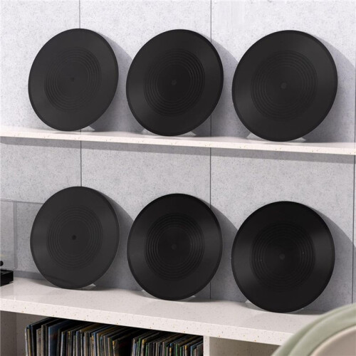 12 Discos de Vinil em Branco de 12 Polegadas, Decoração Vintage de Disco Falso, Discos de Vinil em Branco Falsos para Estética de Parede 2