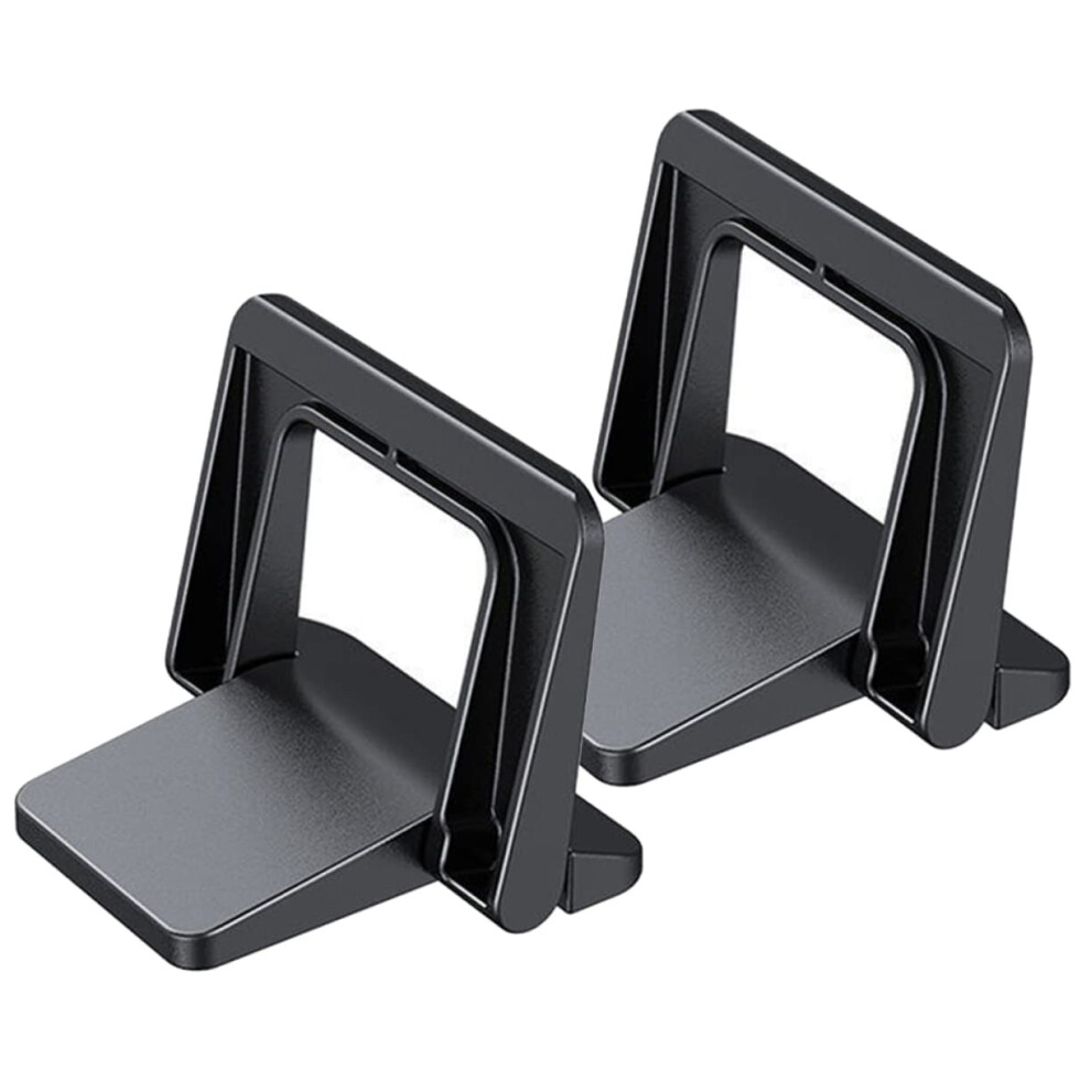 Foldable Ergonomic Laptop Stand With Adjustable Ventilated Riser For Macbook, Durable Pc Material, Black 9073542746775