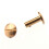 30x Arc Solid Brass Button Stud Screw Nail Screw Back Leather Rivet Belt 12mm 3