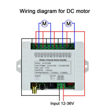 2X DC12V 24V 36V 4CH Telecomando Wireless Interruttore Luce LED Uscita Relè Trasmettitore Radio RF Impermeabile Ricevitore 433 MHz