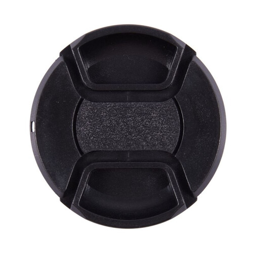 2X Black 62mm Center Pinch Design Front Lens Cap Cover 1