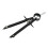 4X Compass Geometry Set with Lock, Math and Precision Compass, Metal and Durable for Drafting, Drawing, Measuring(Black) 3