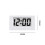 2X  Clock Triangle LED Screen Lectronic Digital Alarm Screen Desktop Clock for Home Office Table Bedroom Decor White 3