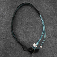 3X Internal SAS to Cable, SFF-8643 to Forward Breakout Compatible with Controller Hard Drive (1.6Ft)