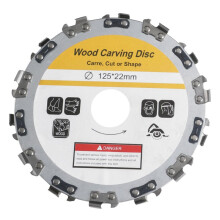 125 mm 14T Trennscheibe für Holzbearbeitung, Winkelschleifer, Ketten, Holz, Kunststoff, Schnitzen, Formen, Trennen, Mehrfarbig