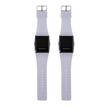 2X New LED Watch Luxury Fashion Womens Digital Sport Strap Wristwatch for Ladies Dress Watches Clock-All White