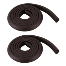 2X 2M Children Protection Table Guard Strip Baby Safety Products Glass Furniture Horror Crash Bar (Brown)