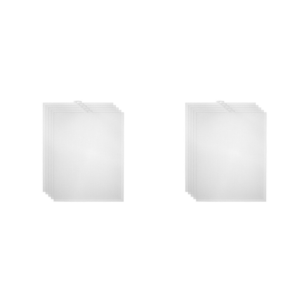40Pcs Plastic Mesh Canvas Sheets For Embroidery, Acrylic Yarn Crafting, Knit And Crochet Projects (10.2 X 13.2 Inch) 6031917103403