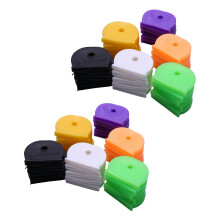 60 PACK Coloured KEY TOP COVERS /Caps/Tags/ID Markers Mixed Toppers