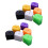 60 PACK Coloured KEY TOP COVERS /Caps/Tags/ID Markers Mixed Toppers 1