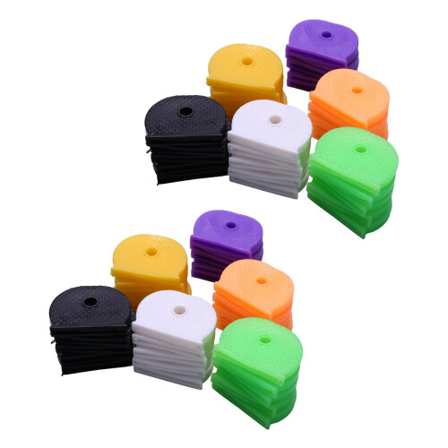 60 PACK Farbige KEY-TOP-COVER  / Caps / Tags / ID- Gemischt Topper