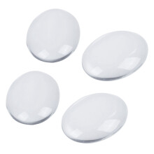 20Pcs Décoration de Dôme de Cabochon En Verre Transparent Transparent Cristal Ovale 30X40mm
