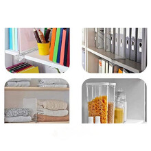 2X Used for the Closet to Organize the Bookshelf Display Cabinet Storage Partition One -Piece Table Shelf Partition