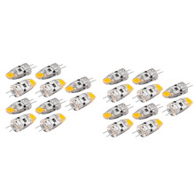 20X G4 LED Birne 12V COB LED G4 Birne 1,5W 360 Abstrahl Winkel Als Ersatz für 15W Halogen Lampe (Warm Weiß)