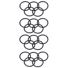 20 PCS Black Rubber Oil Seal O-Ring Seal Washers 38 x 3 x 32mm