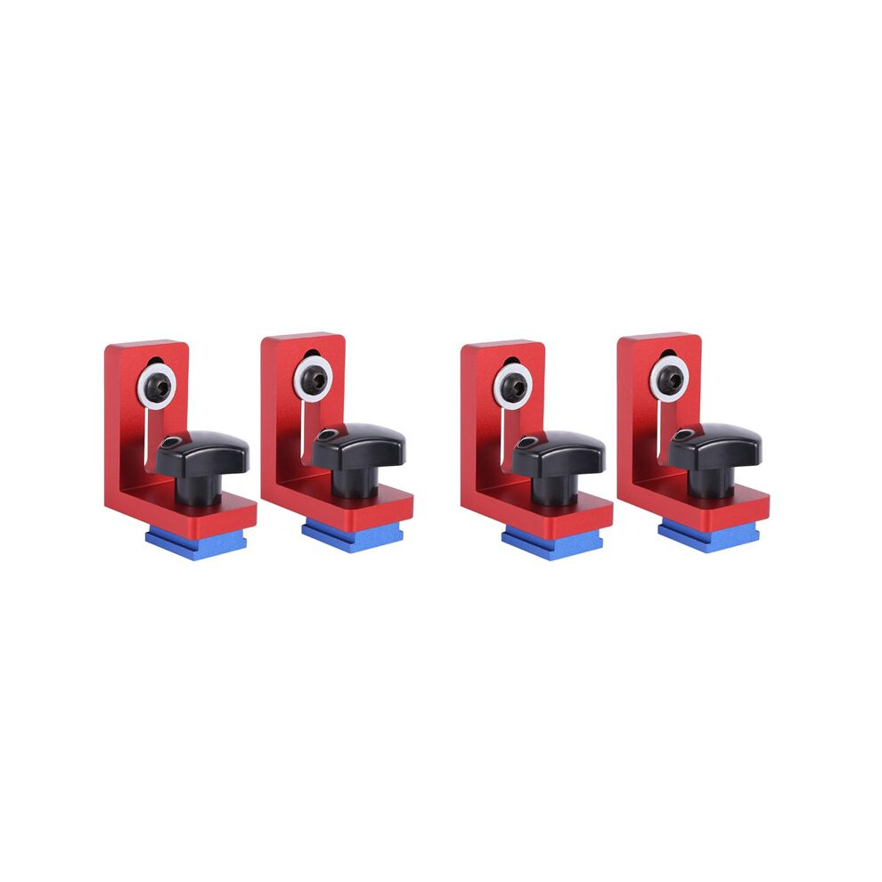 Set Of 4 T-Track Sliding Brackets For Aluminium Profile Woodworking Tools, T-Tracks Not Included 6031692245497