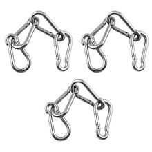 12Pcs M6 Spring Snap Hooks Heavy Duty Stainless Steel 304 Swing Set Accessories Fit for Gym,Camping,Traveling