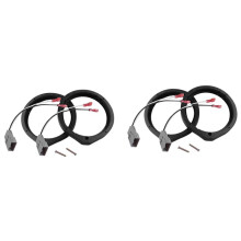 4PCS 6.5 Inch Car Horn Gasket Car Speaker Adapter with Wiring Harness for Accord CR-Z Insight 2006-2011