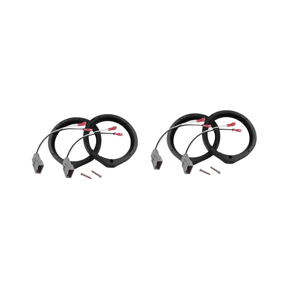 4Pcs 6.5 Inch Car Horn Gasket Car Speaker Adapter With Wiring Harness For Accord Cr-Z Insight 2006-2011 4713517565622