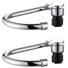 2X Foldable RV Faucet 360 Degree Rotation 9/16 Inlet Thread Single Handle Cold & Hot Water Mixer Copper Faucet for RV