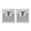22Pcs Mist Maker Maintenance Kit, Ceramic Disk Ceramic Disk Key Replacement Parts Kits for Fog Machine 2