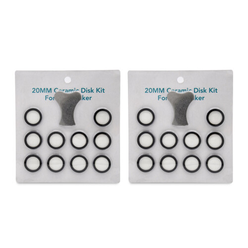 22Pcs Mist Maker Maintenance Kit, Ceramic Disk Ceramic Disk Key Replacement Parts Kits for Fog Machine