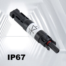 15 STÜCKE Solarstecker mit Diode Wasserdichter PV-Stecker DC1000V 20A IP67 PPO Stecker Buchse