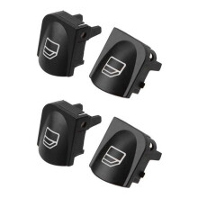 2 Pares de Capas de Botão de Interruptor de Janela para W203 W208 C Classe Clk Tampas de Botão de Reparo de Interruptor de Janela