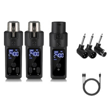 New 2.4G XLR Adapter System Wireless Microphone Transmitter Receiver Suitable for Dynamic Microphone Guitar Audio Mixer