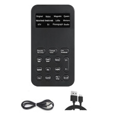 S9 Voice Changer 12 Voice Changing Modulator with Adjustable Voice Functions Phone Computer Sound Card Mic Tool