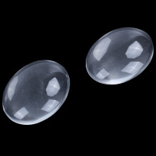 20PCS Oval Crystal Transparent Clear Glass Cabochon Dome Decor 30X40mm