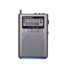Rádio FM AM Mp3 Rádio Mundial Receptor com Display Alto-Falante 88-108MHz Suporte Cartão TF Fone de Ouvido Jack Rádio de Bolso B
