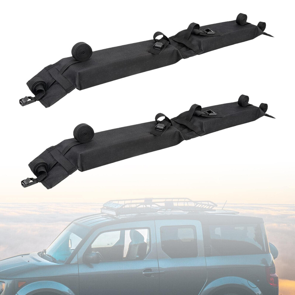 Universal Soft Roof Rack Pads 132Lbs Load For Kayak Canoe Surfboard, Foldable Fit For Suv Sedan 9073542106937