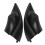 4Pcs Car Speakers Grille Triangular Plate Horn Tweeter Cover for  Mirage 3