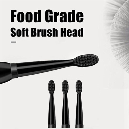 2X Ultrasonic Sonic Electric Toothbrush Charging Tooth Brushes ,Black 2