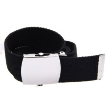 5X Stoff Guertel Stoffguertel Bandguertel Schwarz Herren 38mm