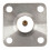 3X N Type Female Jack RF Coax Connector 4-Hole Panel Mount with Solder Cup,Silver 2