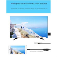 2X 2 en 1 USB Femelle Vers Câble Adaptateur HDTV Mâle Compatible 1080P Numérique AV HD TV Projecteur Affiche Convertisseur