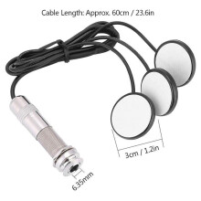 3X Gitarren Tonabnehmer 3X Piezo Tonabnehmer für Akustische Gitarren Ukulele Mandolinen Instrumente